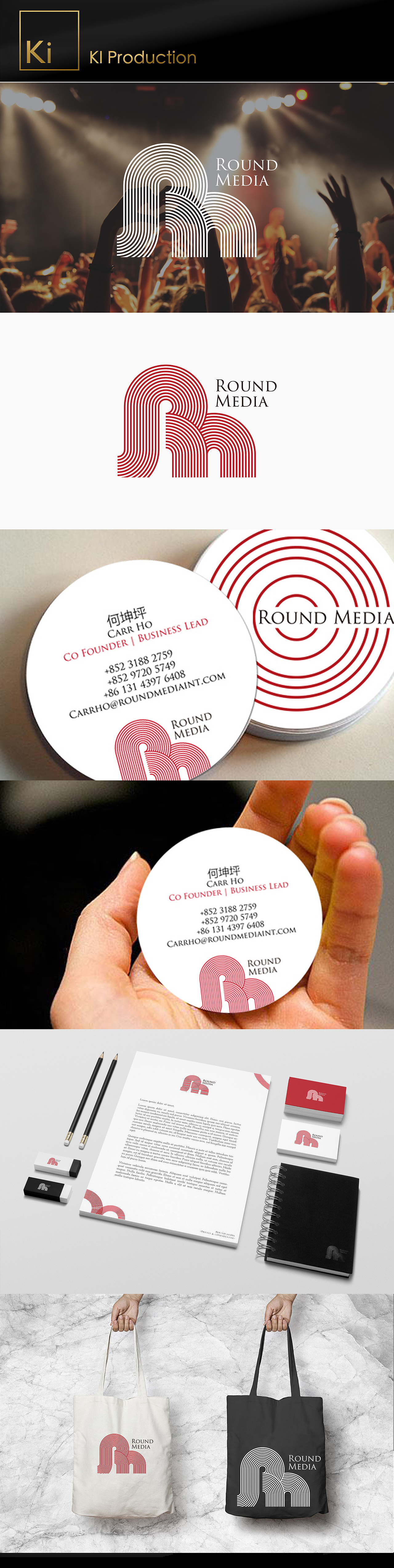 Kate Chan「ROUND MEDIA」平面/ 品牌 /VI/ logo 標(biāo)志（圖ZOTg2OTE2NzY=） - 品牌 - 站酷設(shè)計(jì)師chengkulai原創(chuàng)素材 - 站酷ZCOOL