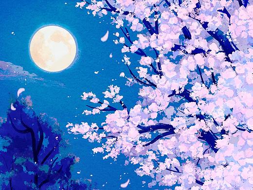 月夜（个人主页-ZNDkzMDMzNDA=） - 创作习作 - 站酷设计师qingyue_KT原创素材 - 站酷ZCOOL