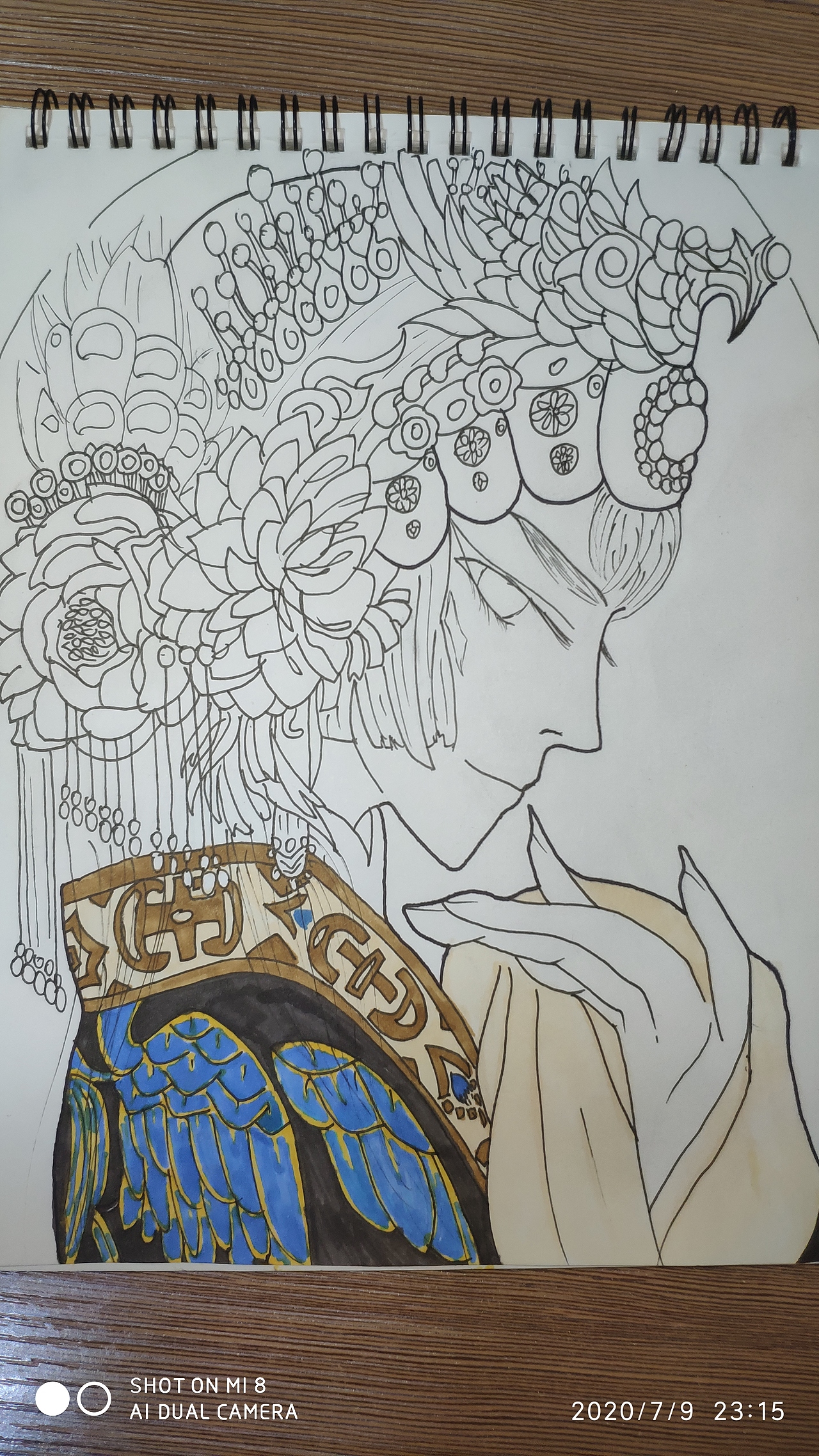 手绘戏子 线稿 马克笔上色 临摹 头像版权北京/插画师/2年前/41浏览