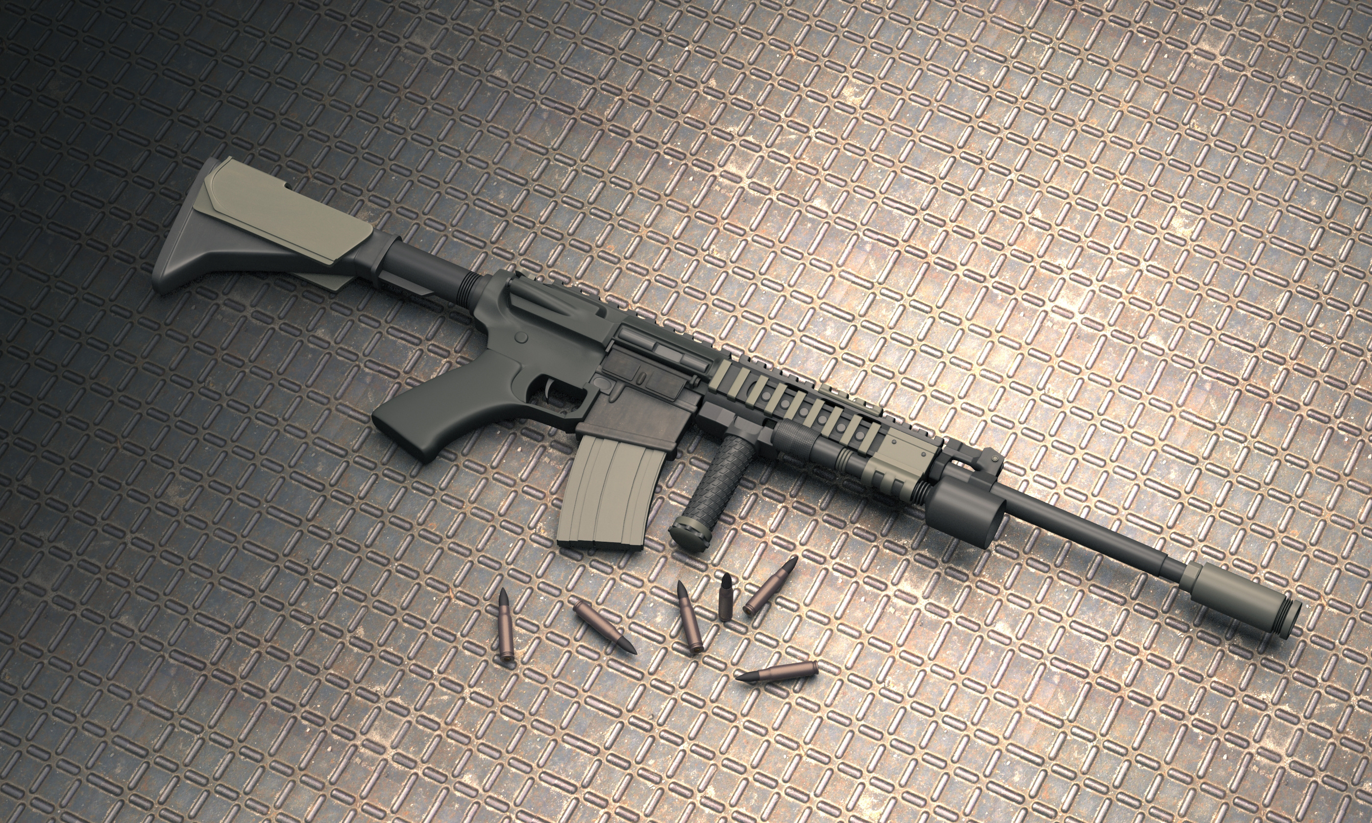 枪械建模 ii|三维|机械/交通|alexglm - 原创作品 - 站酷 (zcool)