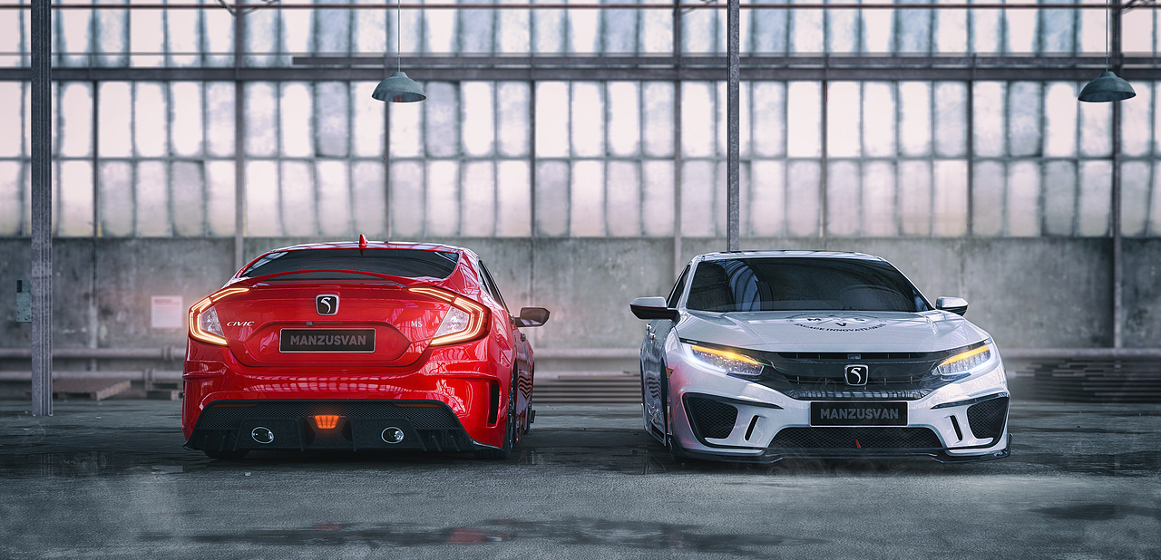 天斐效果图||骑车渲染