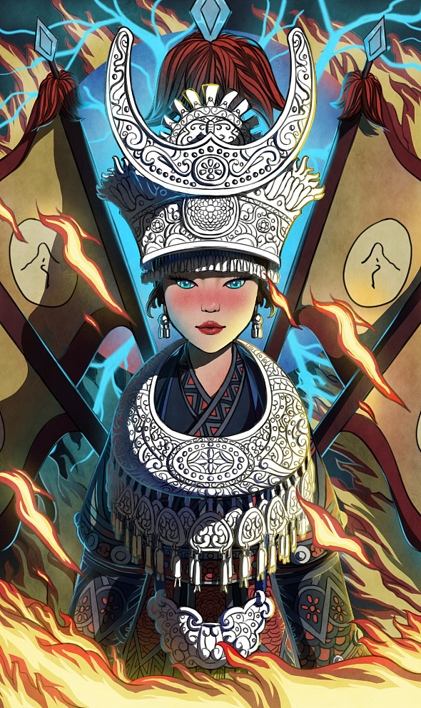 寻傩记之苗族篇(贵州傩戏、苗族)（图ZMjY5NDUyNDY0） - 创作习作 - 站酷设计师黎舟閌原创素材 - 站酷ZCOOL