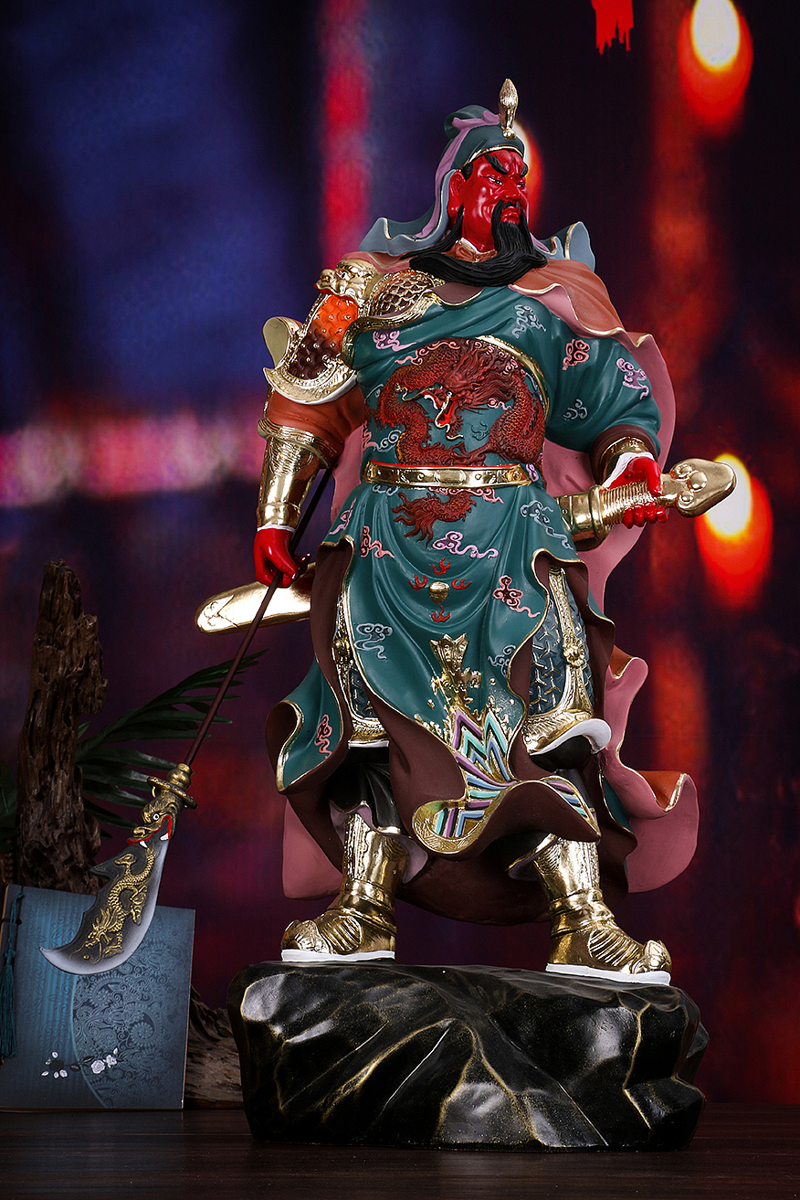 霸气关二爷正气关云长工艺品拍摄