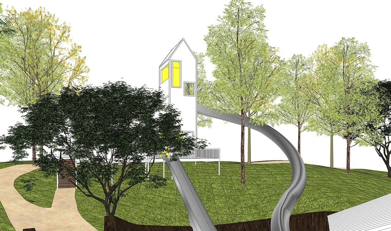 广州大鱼公园儿童公园景观SU模型下载（图ZMjY3NTYyMjMy） - 景观设计 - 站酷设计师素模网原创素材 - 站酷ZCOOL