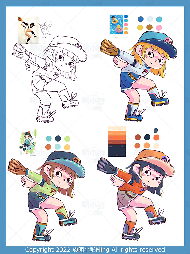 人物色彩练习合集