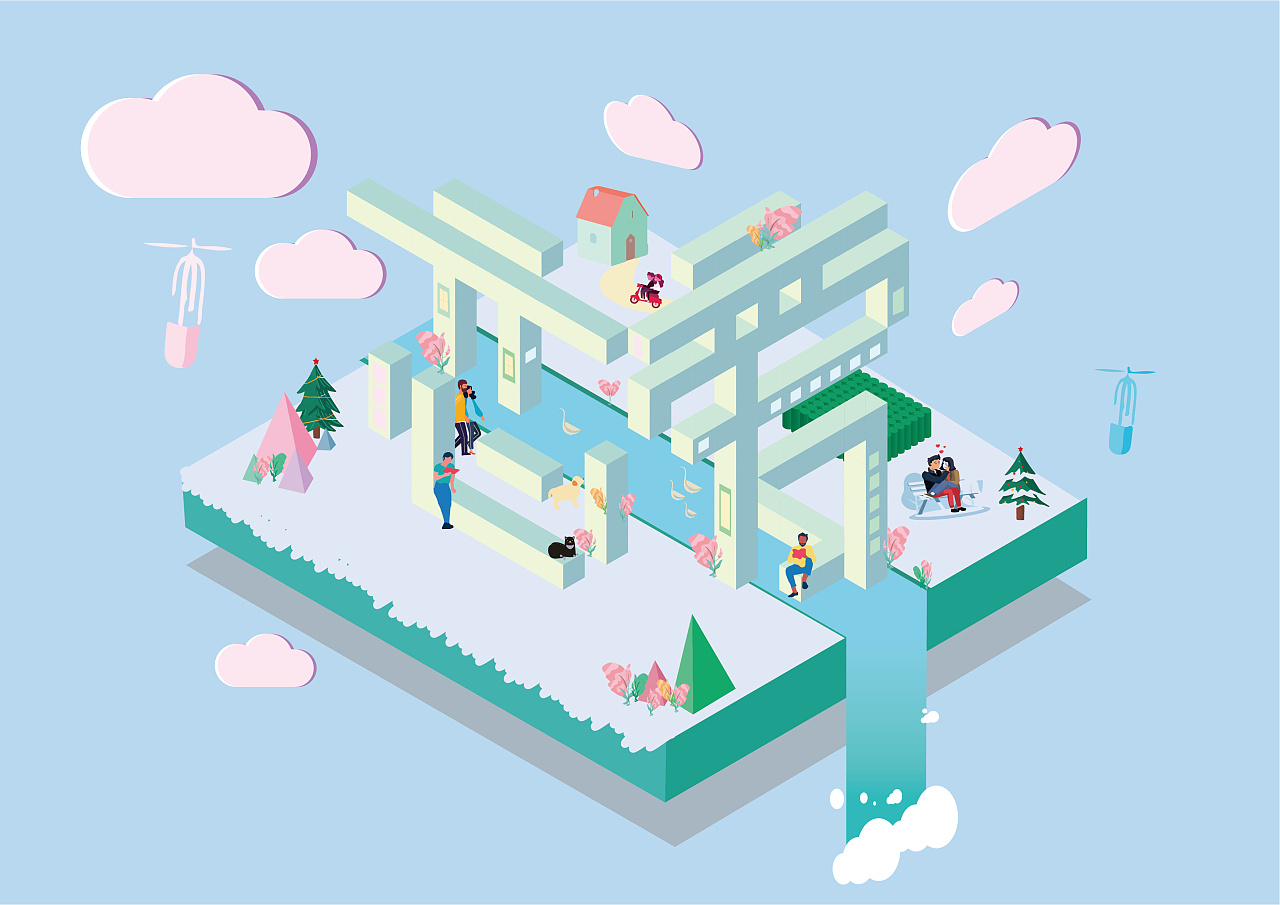 2.5d|三维|场景|俞安风 - 原创作品 - 站酷 (zcool)