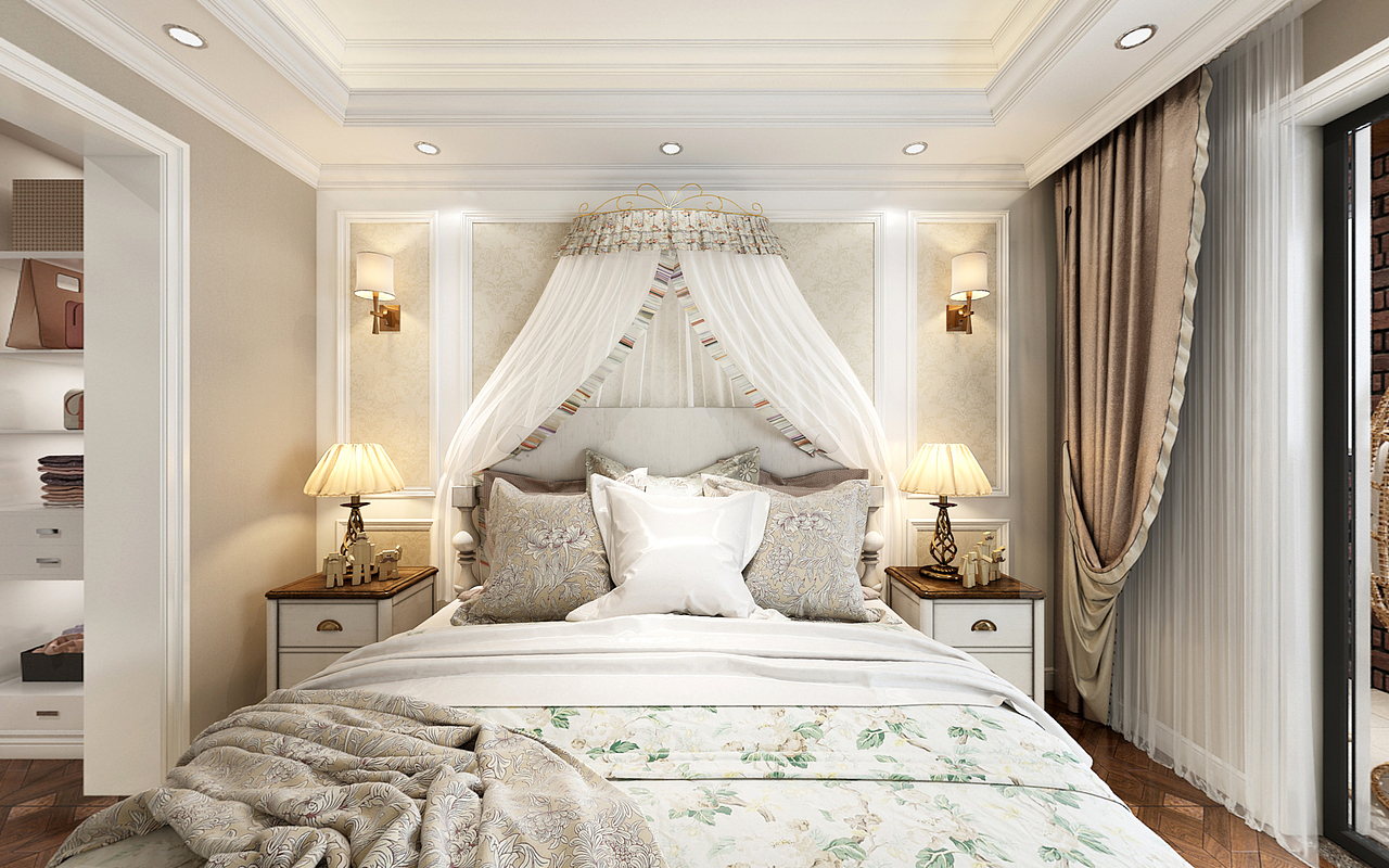 同景雍华府简约美式风格装修设计