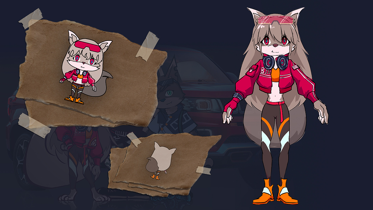 汽车Q版形象及延展