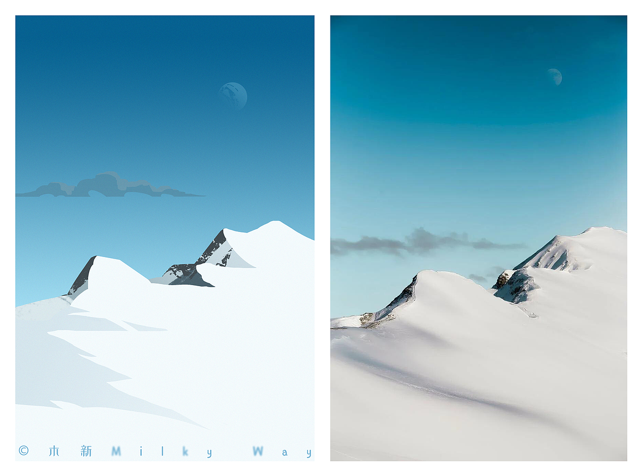 速涂课程练习作业-雪（图ZMjg3NzQ4OTIw） - 创作习作 - 站酷设计师木新MilkyWay原创素材 - 站酷ZCOOL