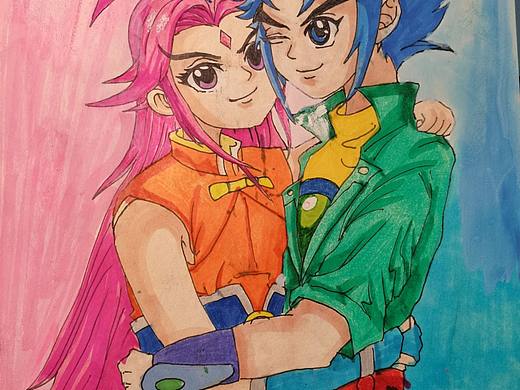 手绘神兵小将同人画（蓝宫问天东方铁心）