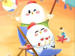 支付宝—蚂蚁庄园—小鸡壁纸（双子座）