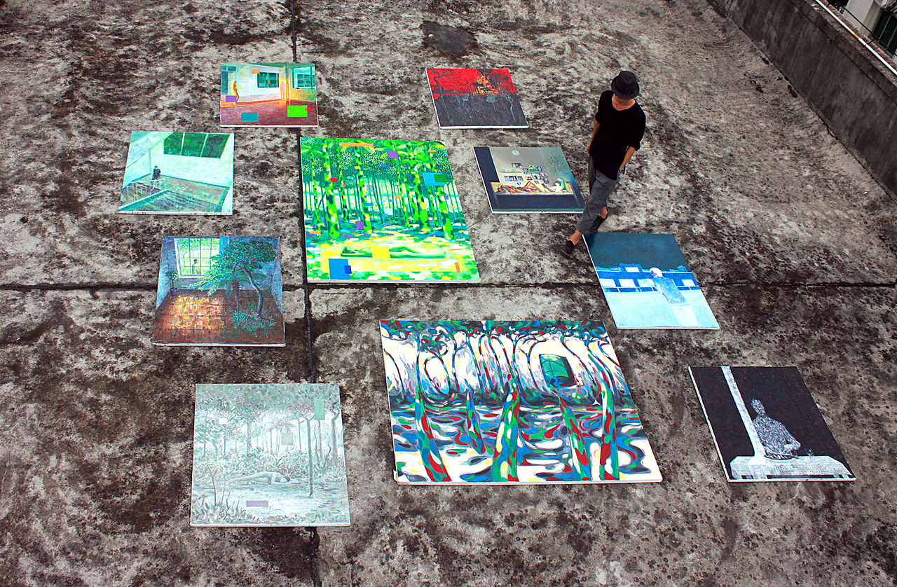 2016年《與》系列油画作品（图ZNTgwNzg4MDA=） - 绘画 - 站酷设计师冯渡原创素材 - 站酷ZCOOL