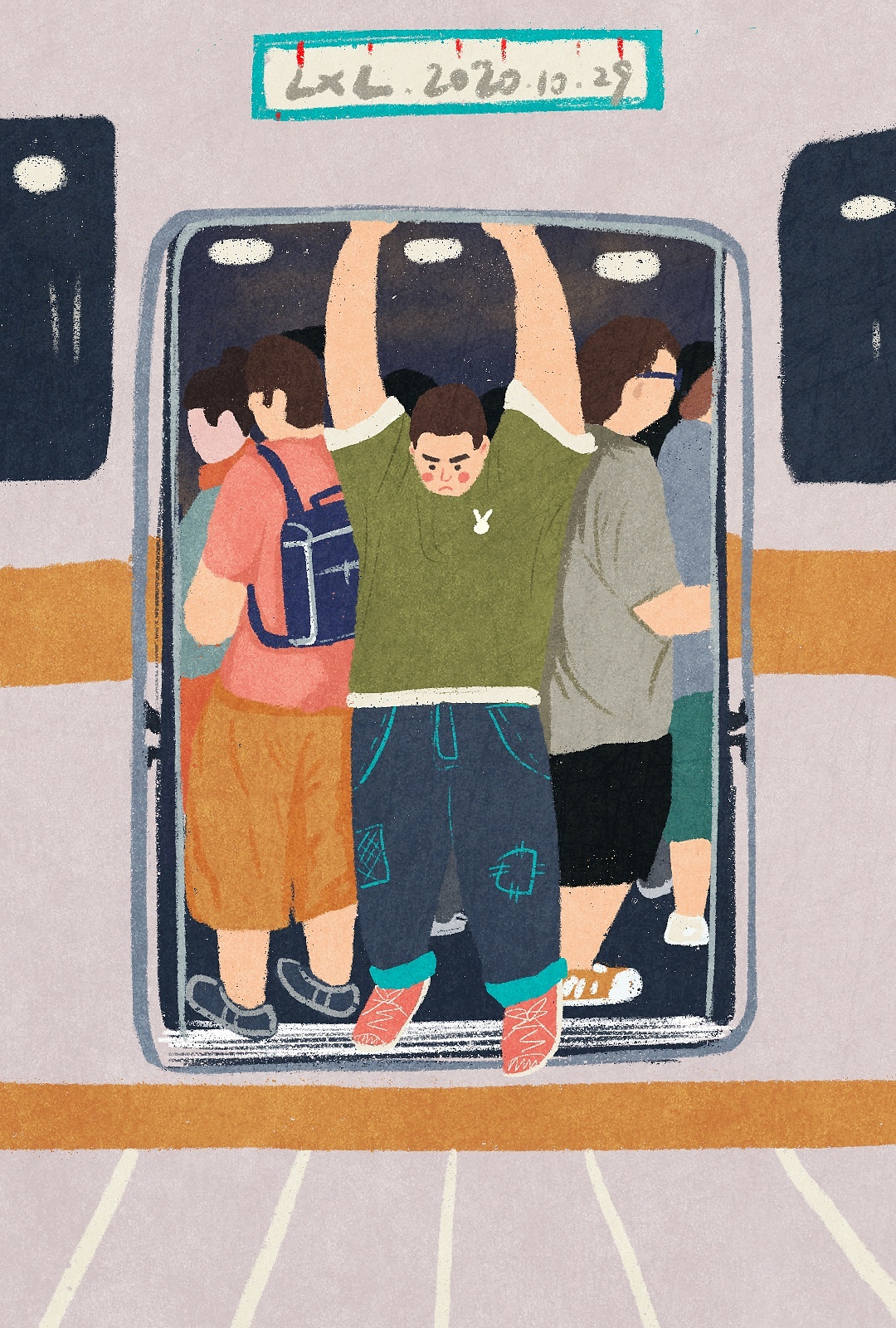 【纯爱】地铁play——‘混杂的地铁内，我在欺负你而你在忍受。’ 《地铁环线》漫画集 - 哔哩哔哩