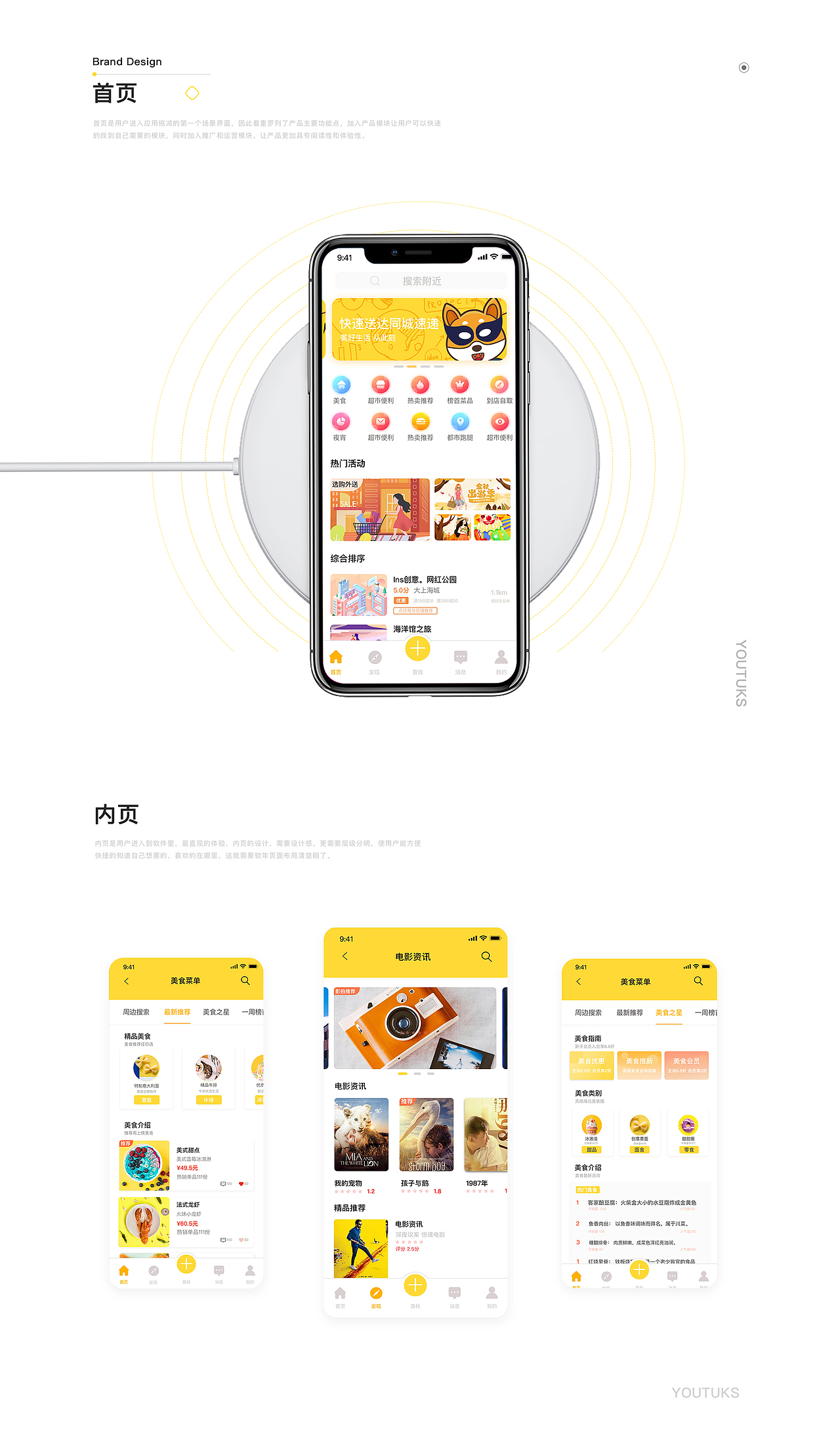当优兔遇到iPhoneX（图ZMTcwNjk0NTc2） - APP界面 - 站酷设计师蓝HK原创素材 - 站酷ZCOOL