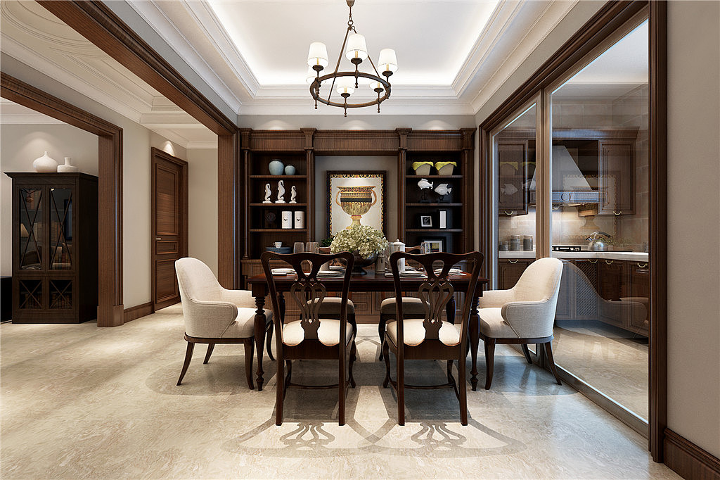 大连装修案例-万科蓝山-美式-260㎡