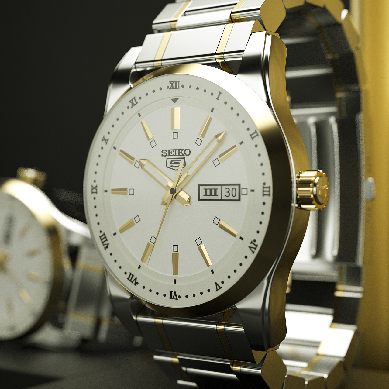 C4D精工手表场景海报