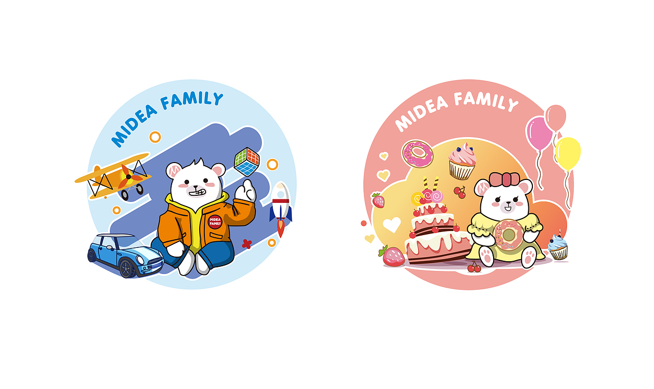 MideaFamily图案创意设计（图ZMTU0OTA2Mjg0） - 图案 - 站酷设计师阿拉蕾Alaly原创素材 - 站酷ZCOOL