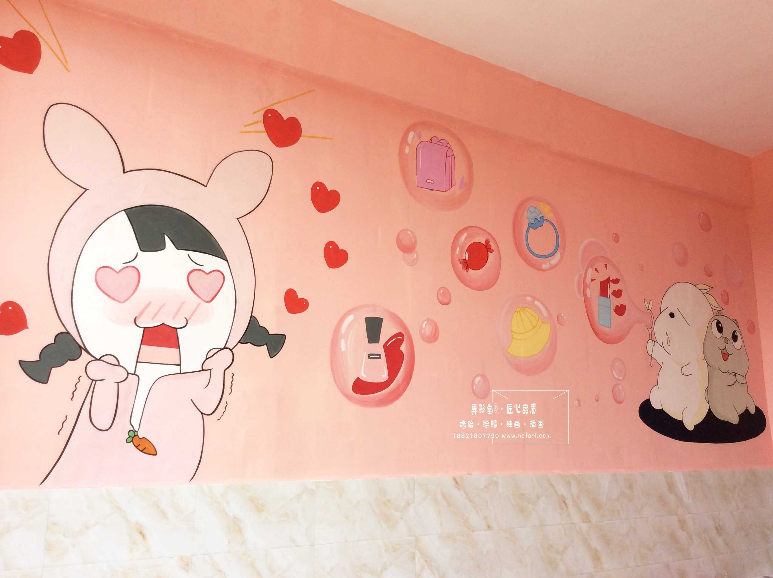 幼儿园墙绘欣赏衡州爱乐幼儿园手绘墙