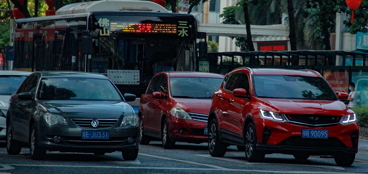 在高速公路上的一天