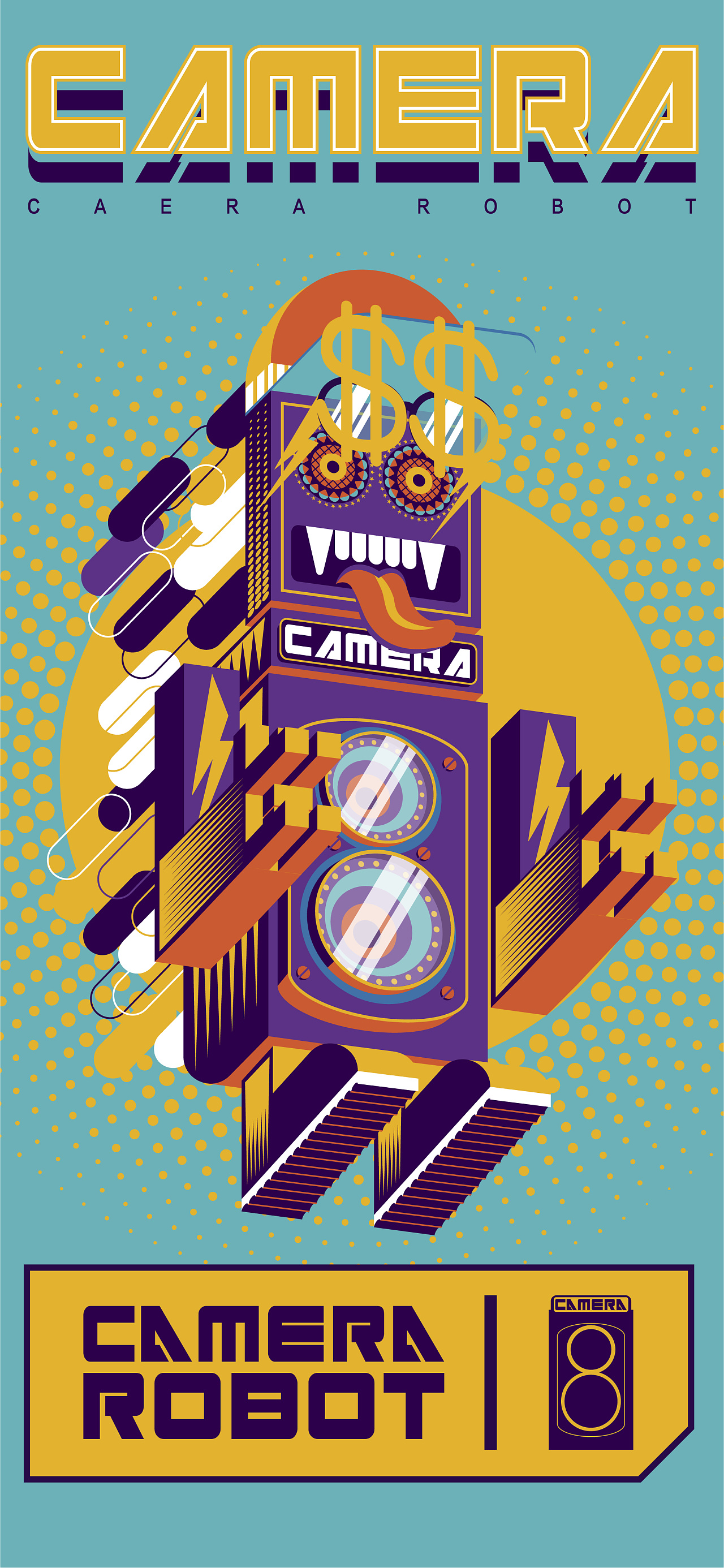 潮流插画 扁平图腾风|插画|插画习作|tans驰 - 原创作品 - 站酷