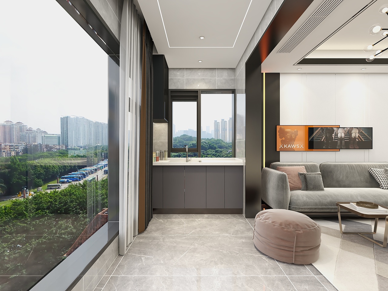 云南楚雄翡翠华府(100平方现代简约三居室)