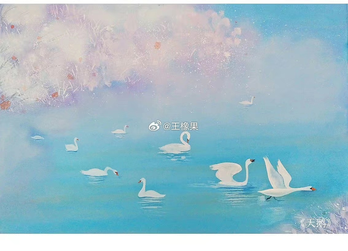 诗歌《天鹅》插图