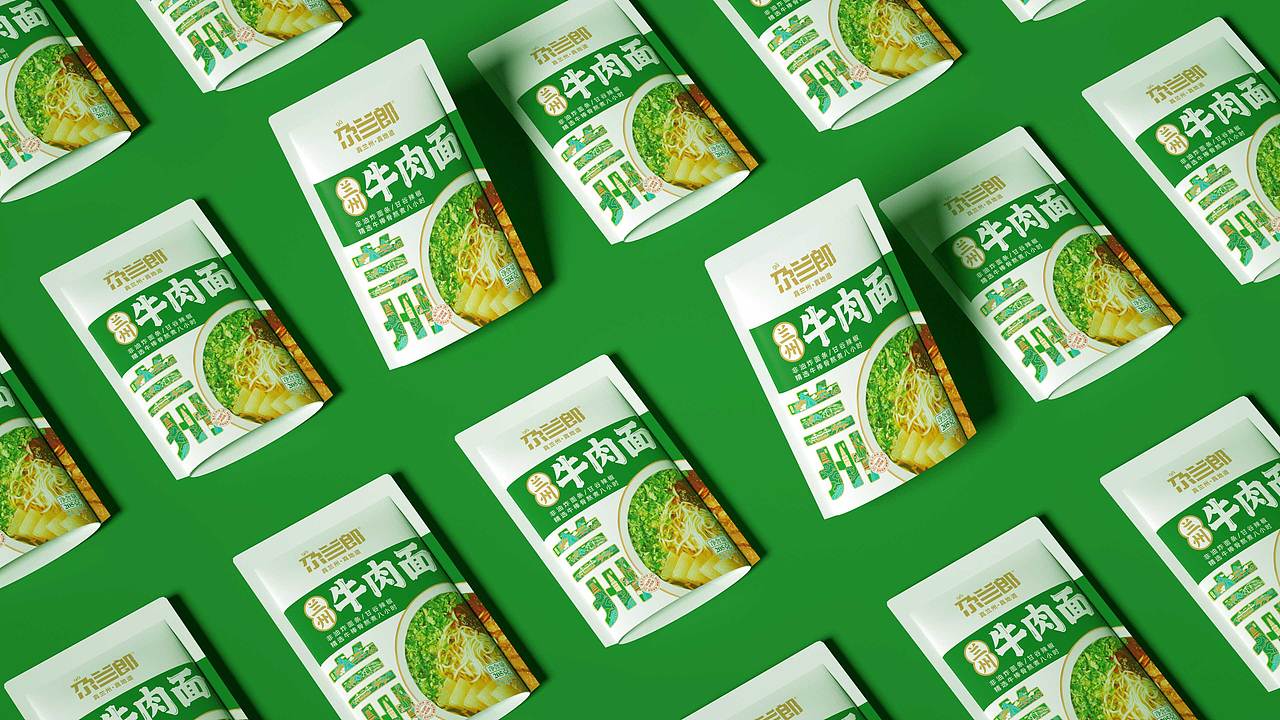 尕兰郎 x 古舍 | 兰州拉面-方便速食包装设计