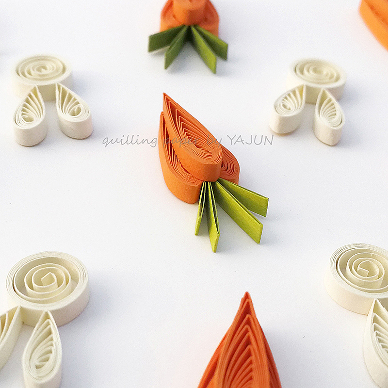 纸工艺—衍纸手工—胡萝卜兔子（图ZMjIzNjIwNTE2） - 其他 - 站酷设计师YAJUN7原创素材 - 站酷ZCOOL