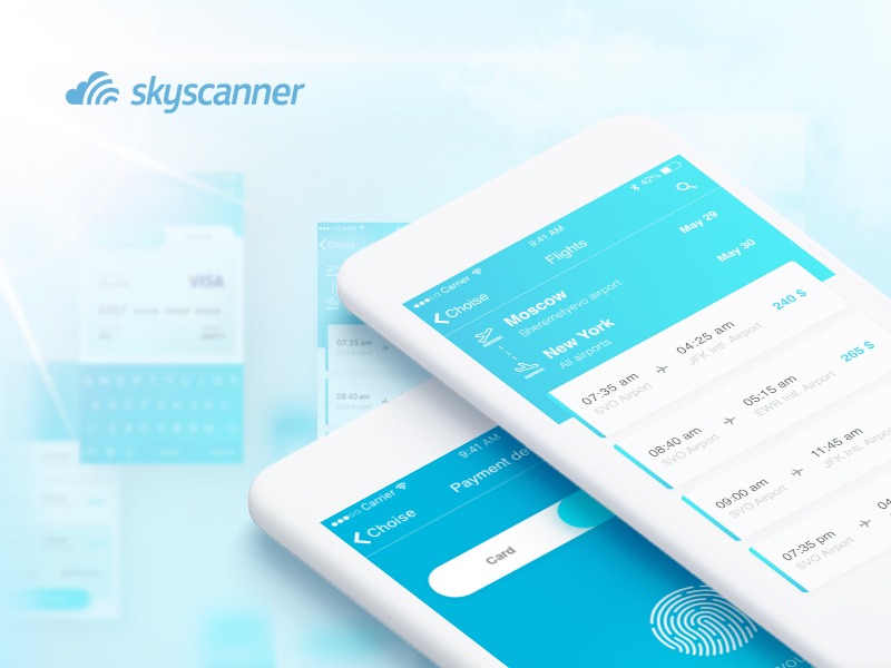 Redesign UI Skyscanner app iOS