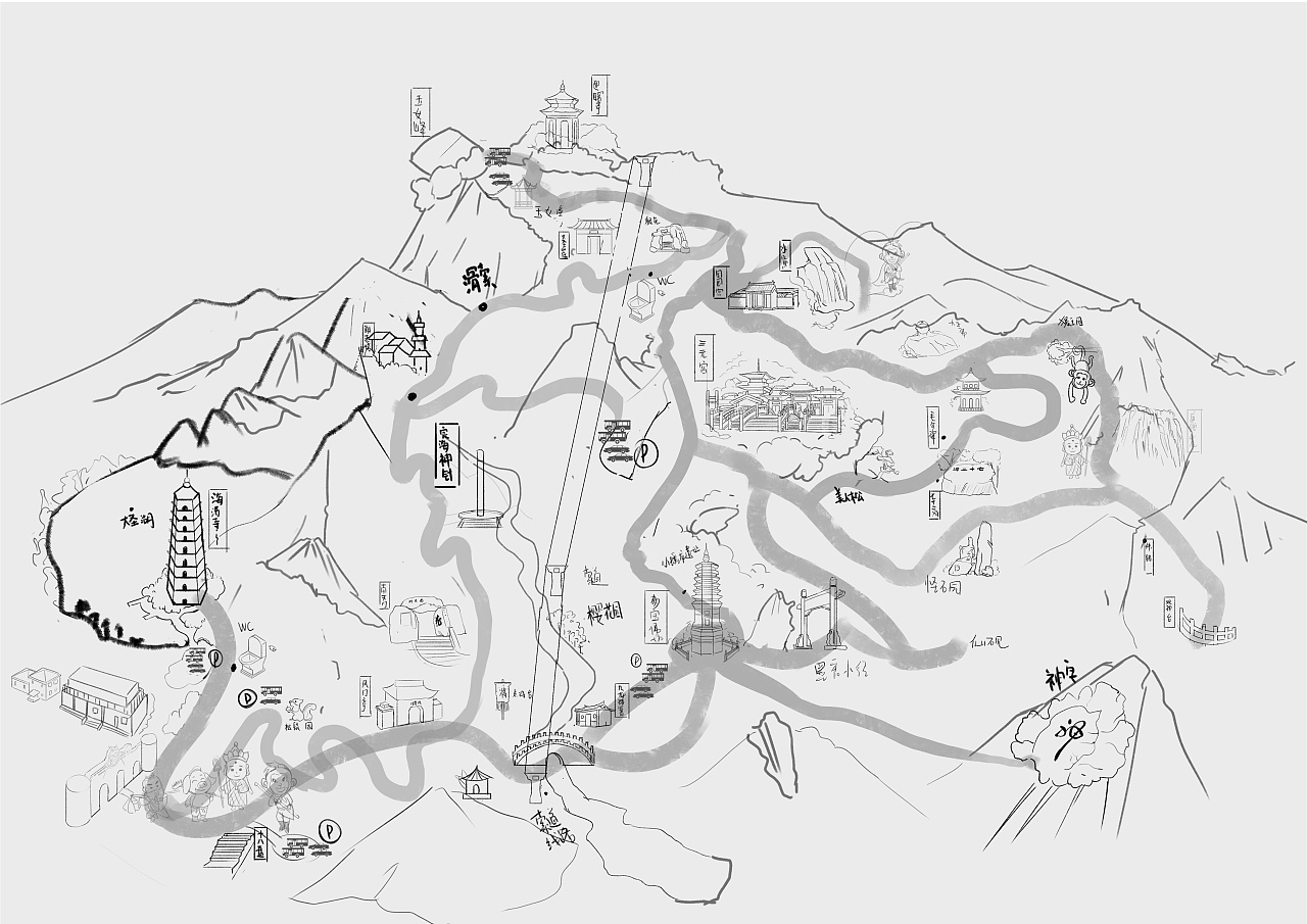 花果山地图重绘