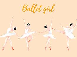 插画 | 芭蕾女孩