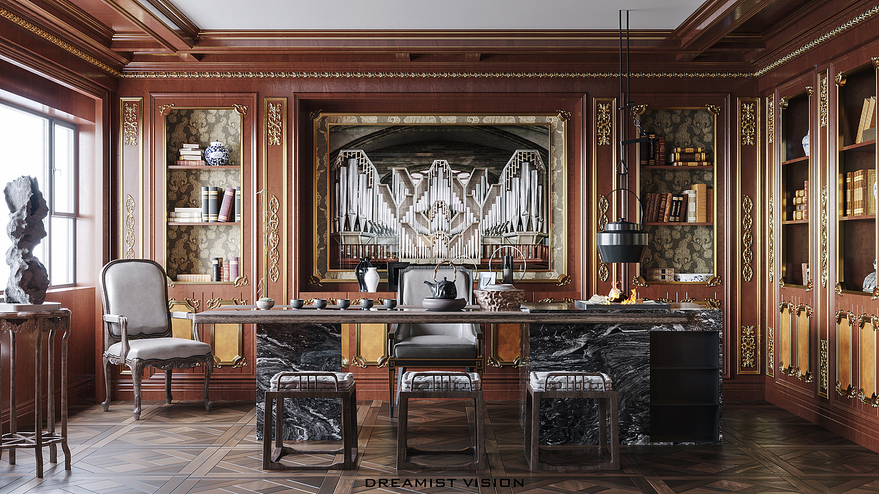 欧式 | 客厅（图ZMjcxMTk2OTQw） - 家装设计 - 站酷设计师小梦Dreamist原创素材 - 站酷ZCOOL