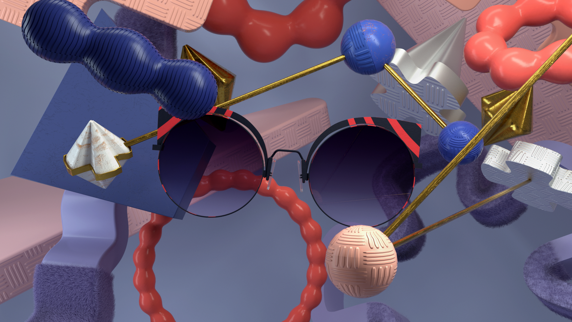 c4d作品-芬迪三维动画临摹