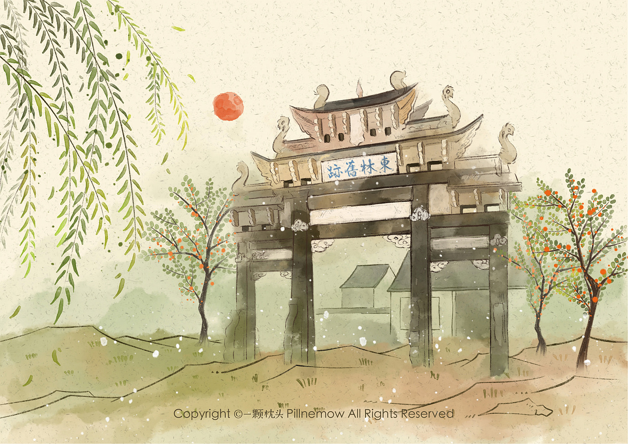 无锡梁溪台历插图|插画|商业插画|一颗枕头 - 原创作品 - 站酷 (zcool