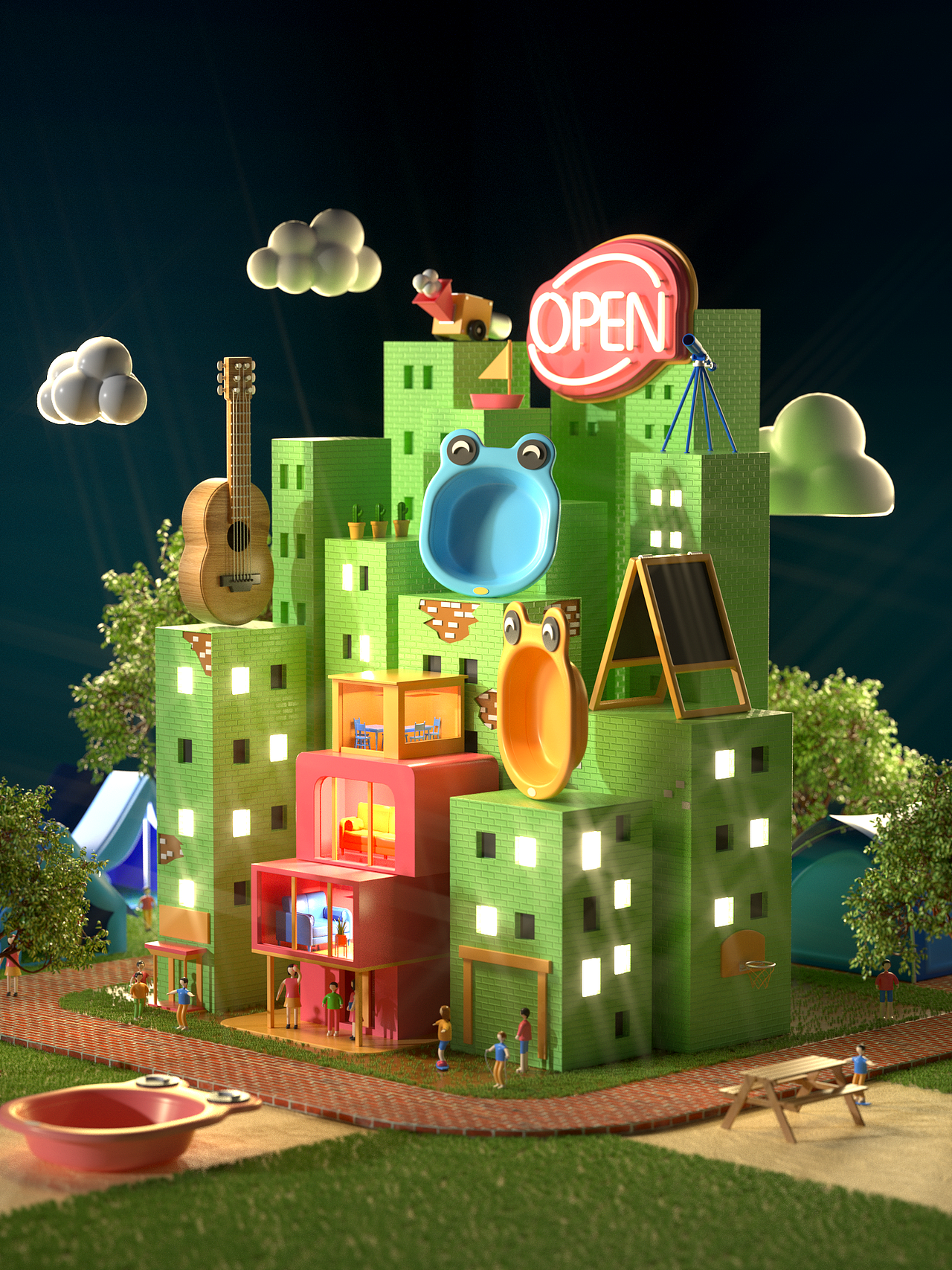 c4d创意海报合集