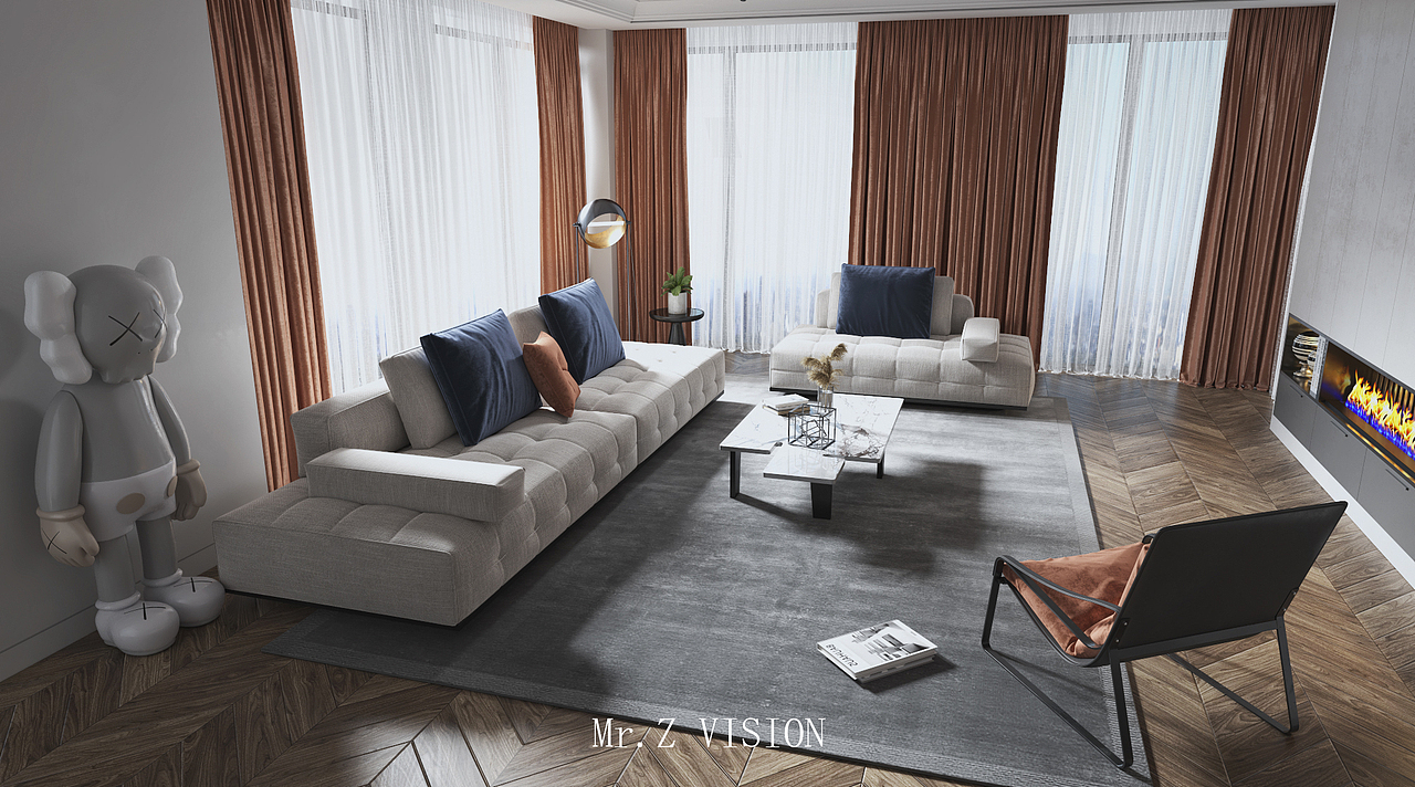 打卡。现代（图ZMTgyNzk0NDc2） - 家装设计 - 站酷设计师MrZ视觉表现原创素材 - 站酷ZCOOL