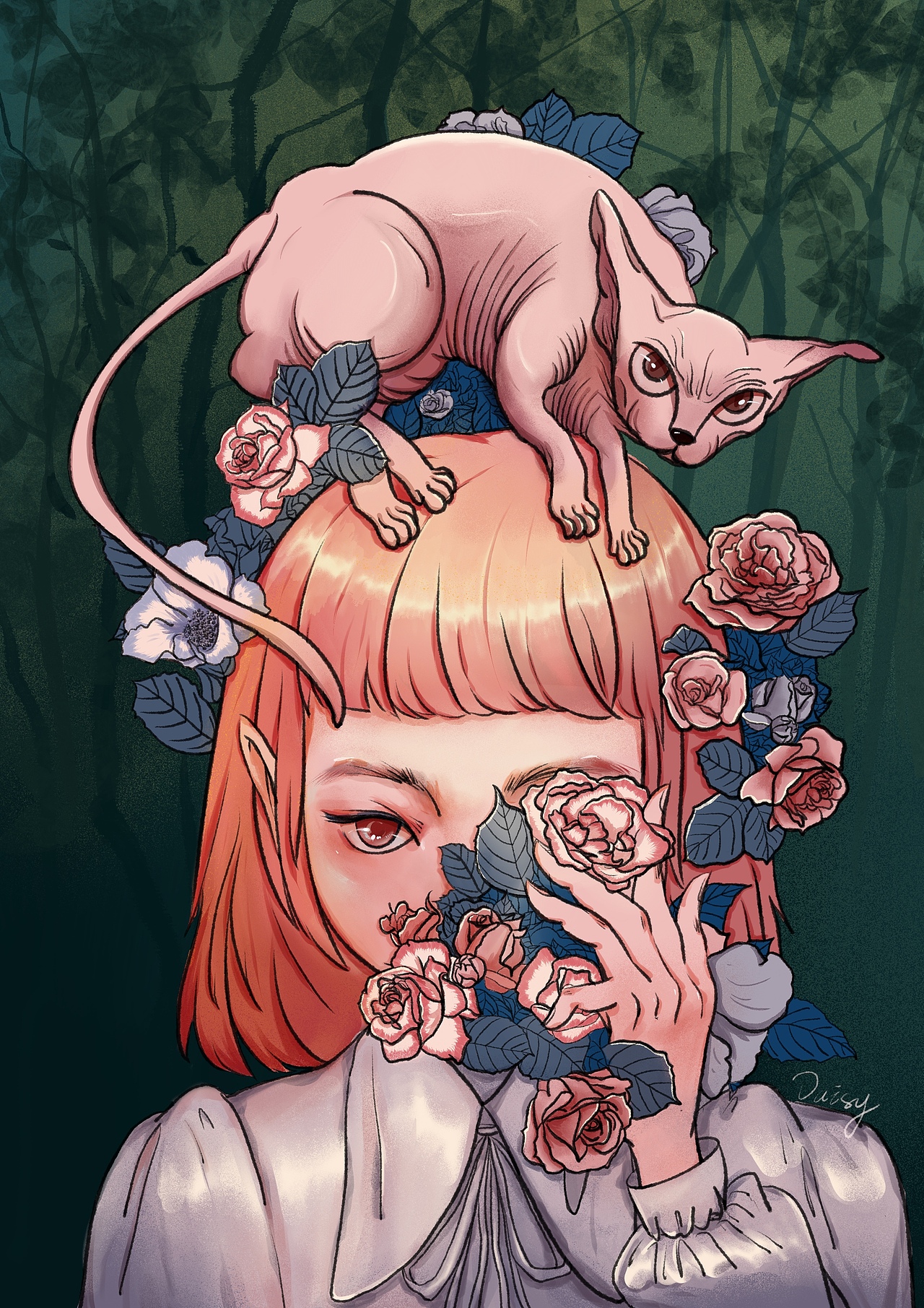 摸鱼（图ZMjM5NzI1OTQ4） - 创作习作 - 站酷设计师DaisyFung原创素材 - 站酷ZCOOL