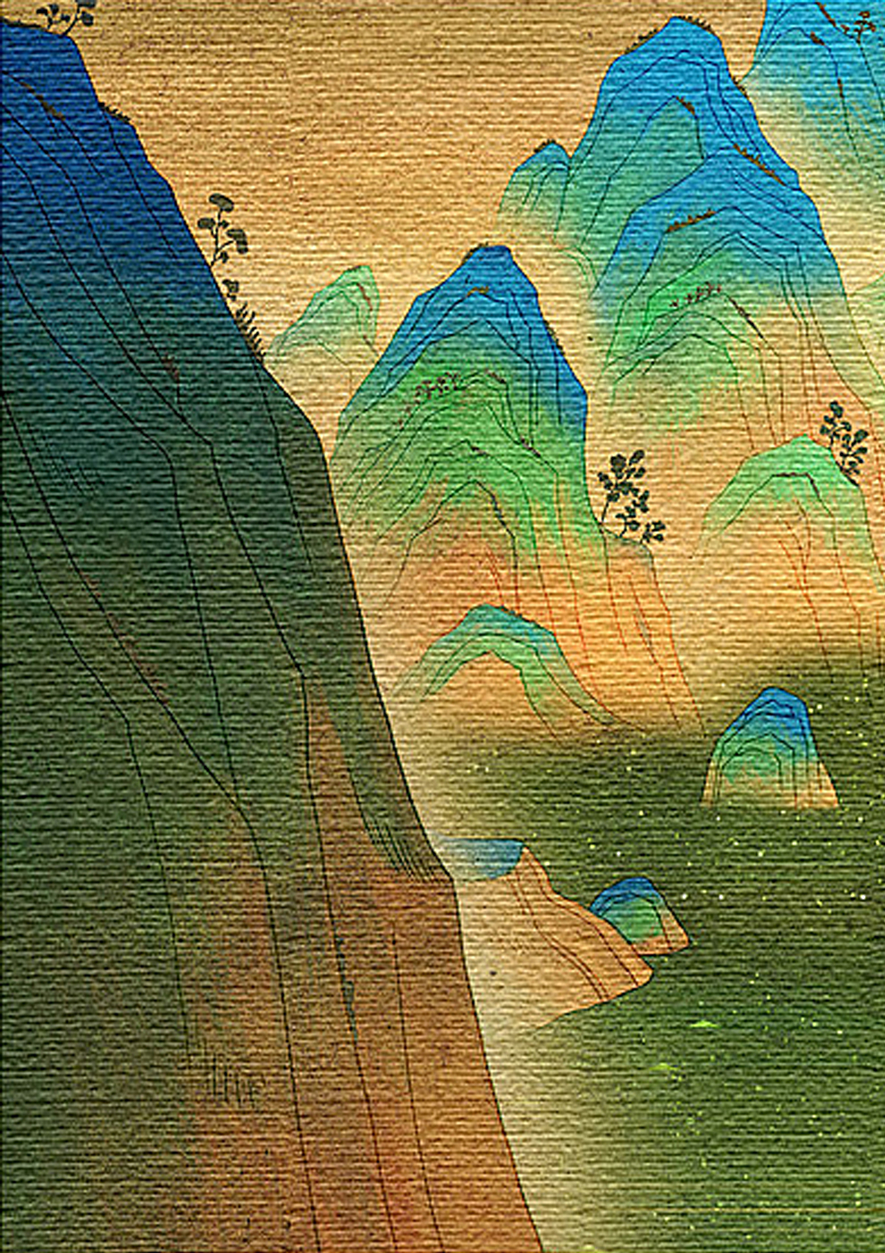 千里江山图元素书籍装帧设计