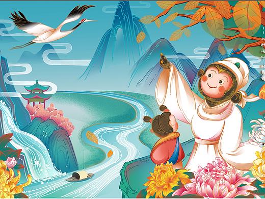 晴空一鹤排云上。