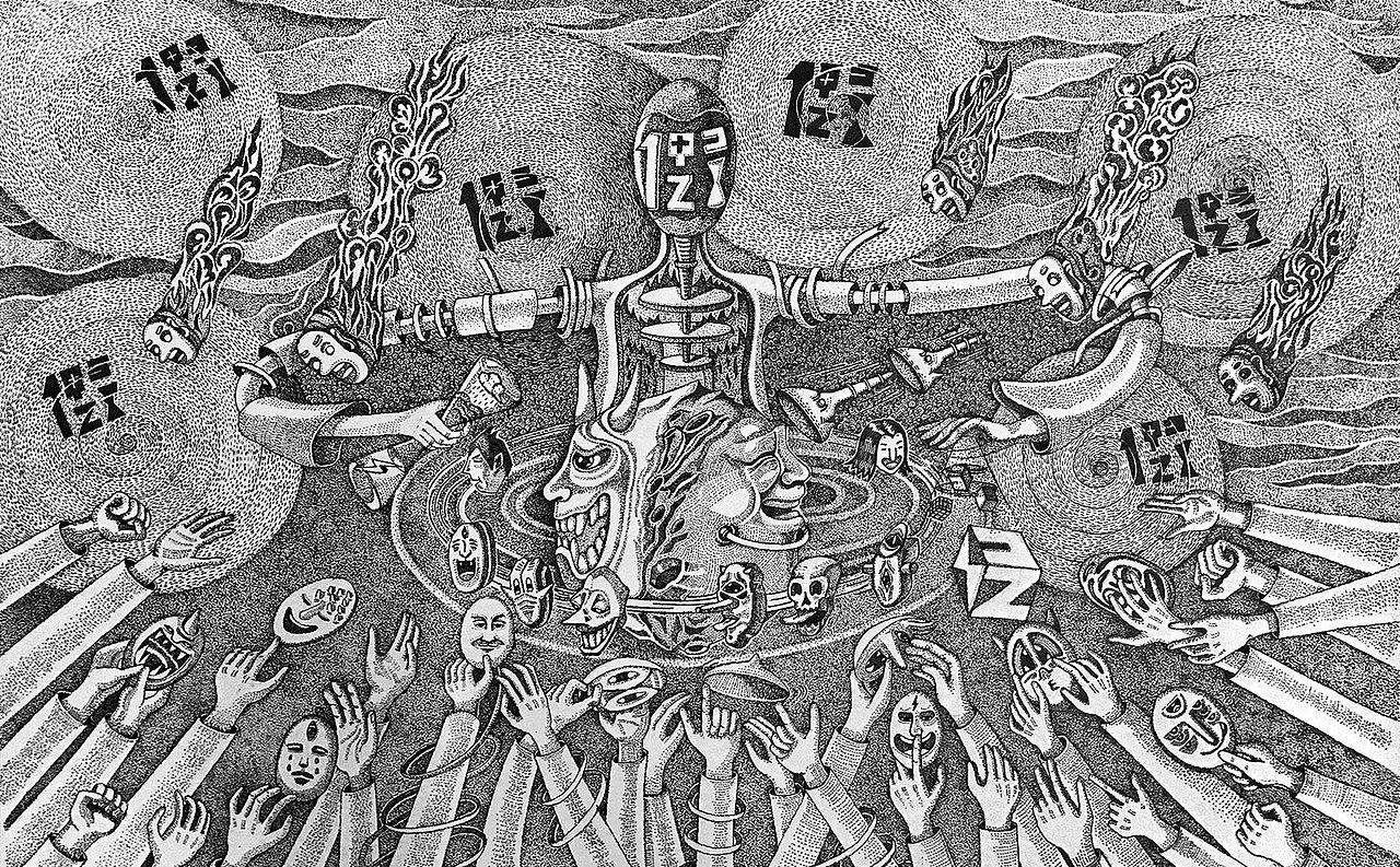 《面具星球》 Mask the planet（图ZMjA5MzczMTA4） - 创作习作 - 站酷设计师肥鸽原创素材 - 站酷ZCOOL