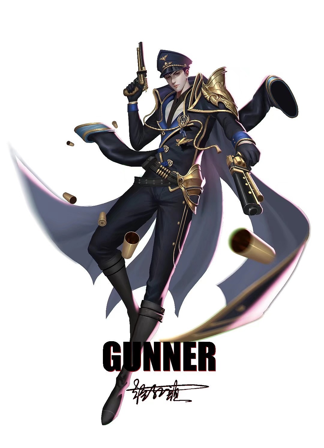 男枪手立绘|插画|游戏原画|发条公园 - 原创作品 - 站酷 (zcool)