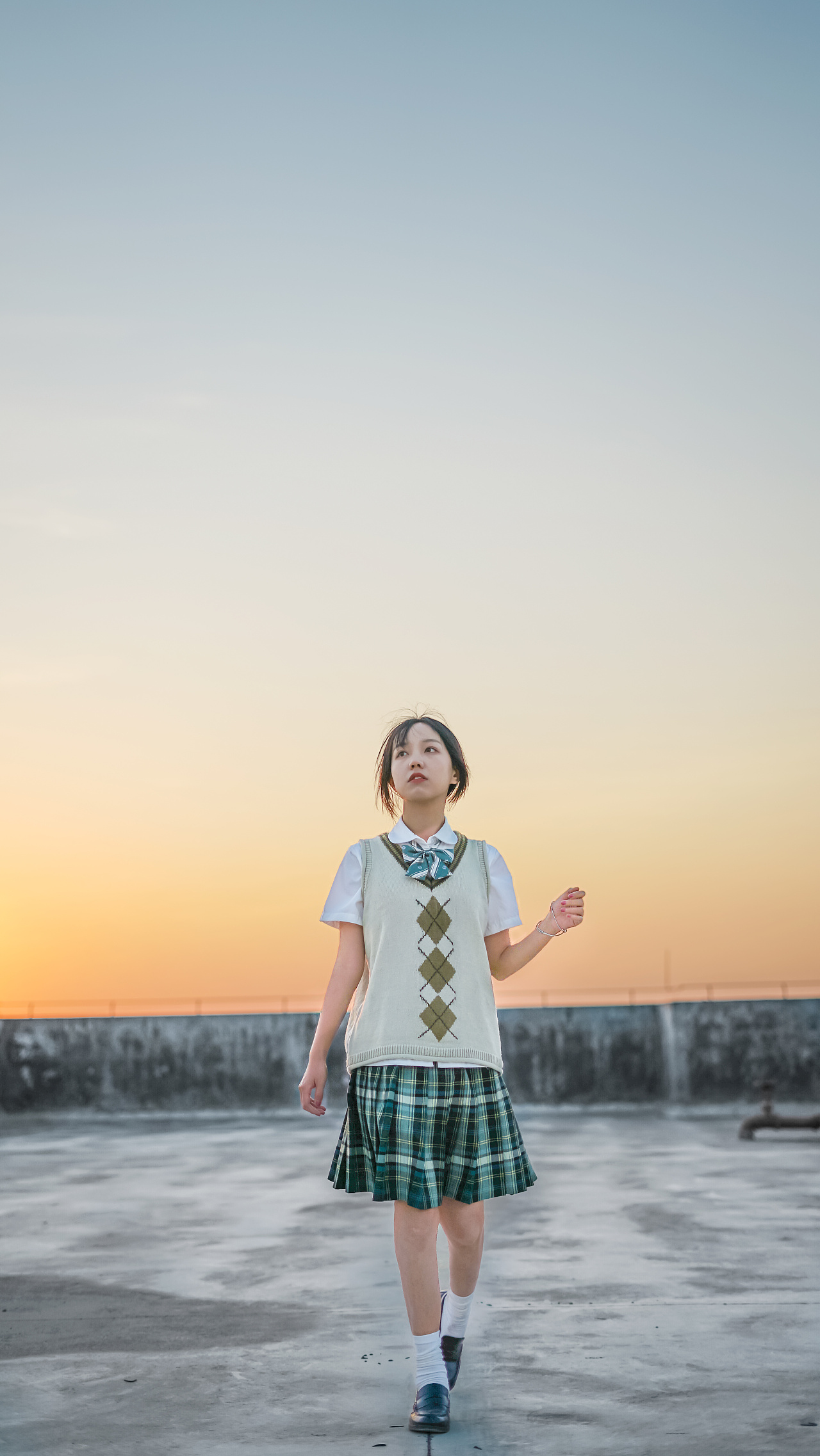 天台jk|摄影|人像摄影|鲸的往事 - 原创作品 - 站酷 (zcool)