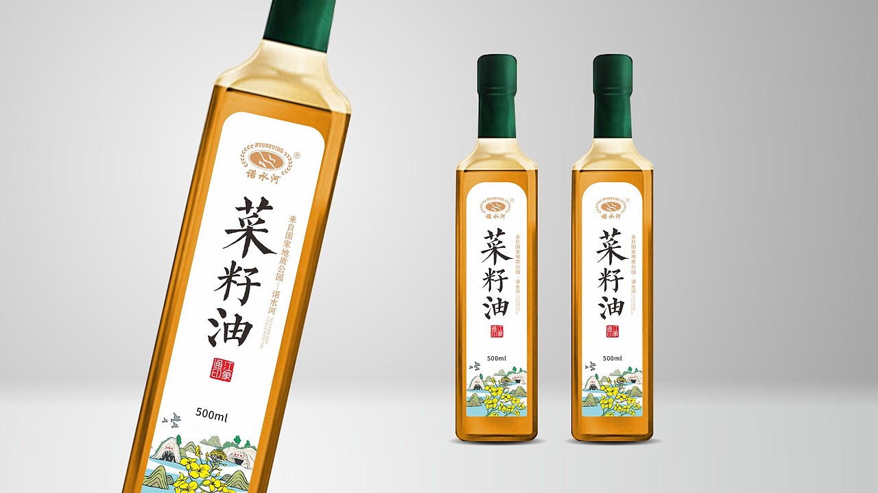 2017【通江县诺水河菜籽油】（图ZMTUzODU4Mzcy） - 包装 - 站酷设计师0未来已来0原创素材 - 站酷ZCOOL