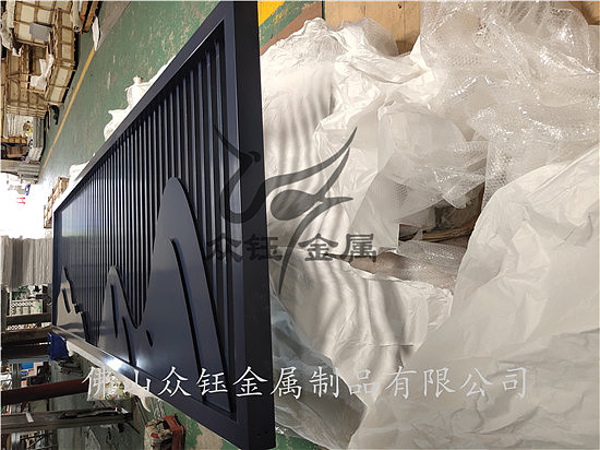 不锈钢山峦背景墙户外装饰艺术屏风隔断定制