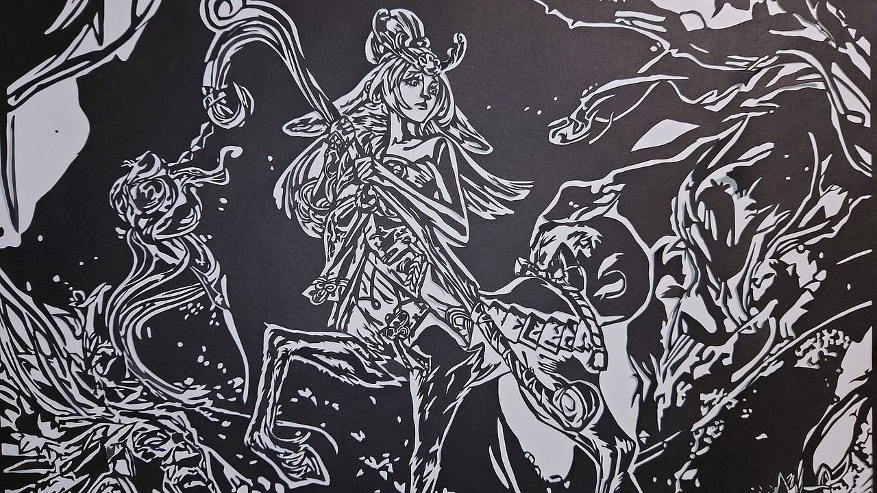 【英雄联盟剪纸】灵魂莲华 莉莉娅（图ZMjc5MzI4NTE2） - 其他手工艺 - 站酷设计师易影轩原创素材 - 站酷ZCOOL