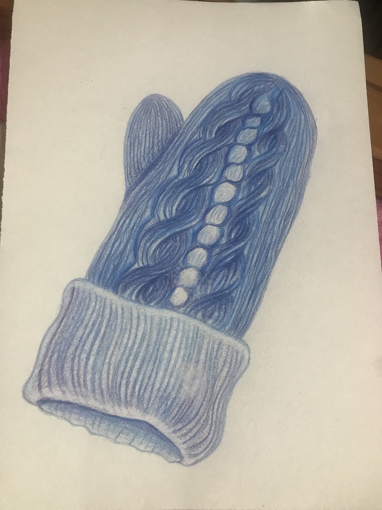 手套|插画|艺术插画|薇莹光夏_临摹作品-站酷zcool