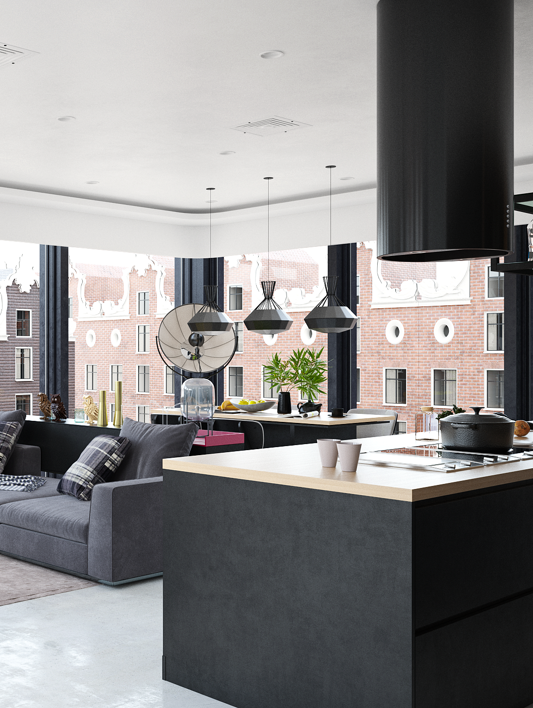 《reception room loft》（图ZMjA3OTIyNzg4） - 家装设计 - 站酷设计师风之云清原创素材 - 站酷ZCOOL
