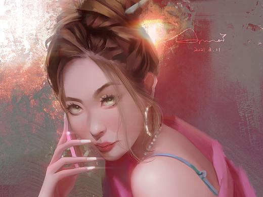 李宣美（个人主页-ZNTQ1NDUzNzI=） - 艺术插画 - 站酷设计师小mai原创素材 - 站酷ZCOOL