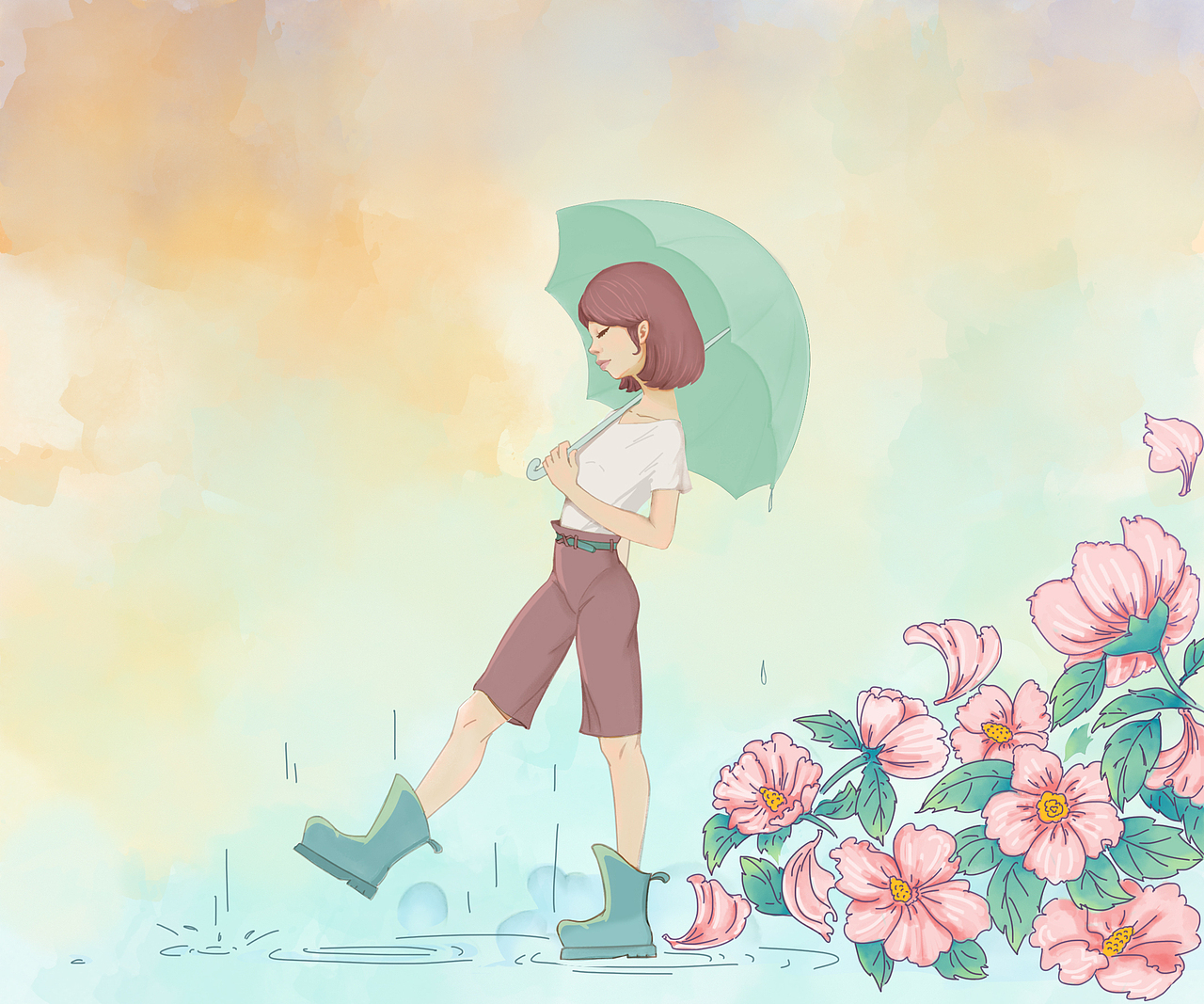 雨鞋（图ZMzExODIwOTY=） - 创作习作 - 站酷设计师古力果子原创素材 - 站酷ZCOOL