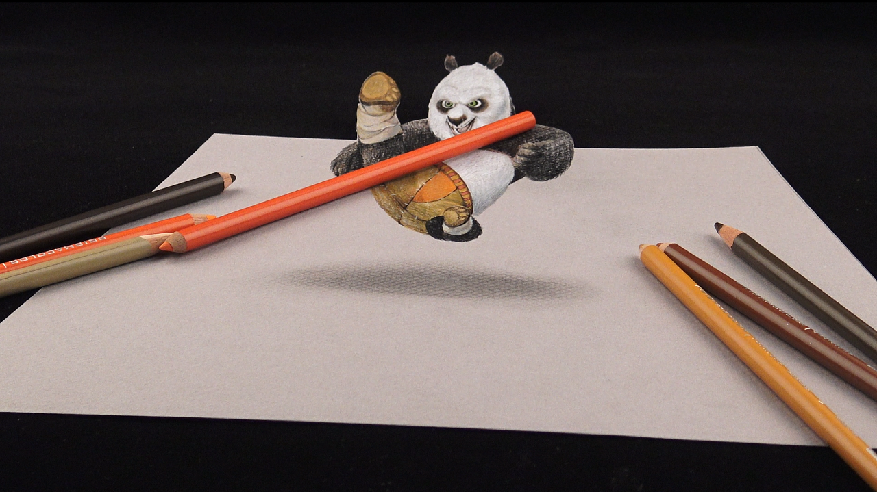 3d功夫熊猫绘画